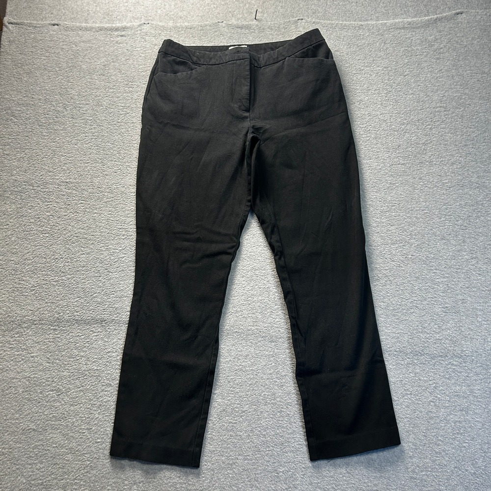 Chicos So Slimming Trouser Pants Womens 0.5 Black Ankle‎ Stretch Career Slim Fit